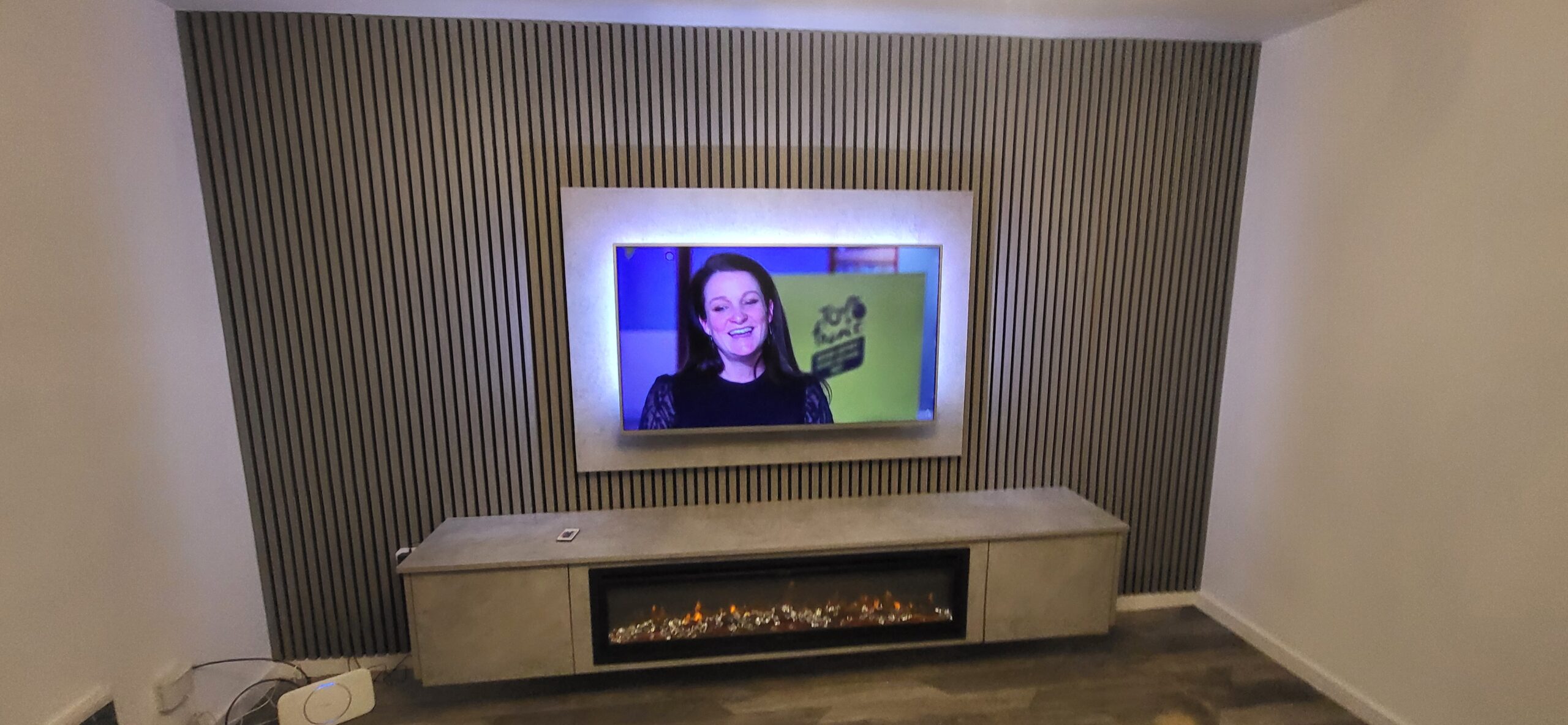 Minimal Flat Pack Media Wall